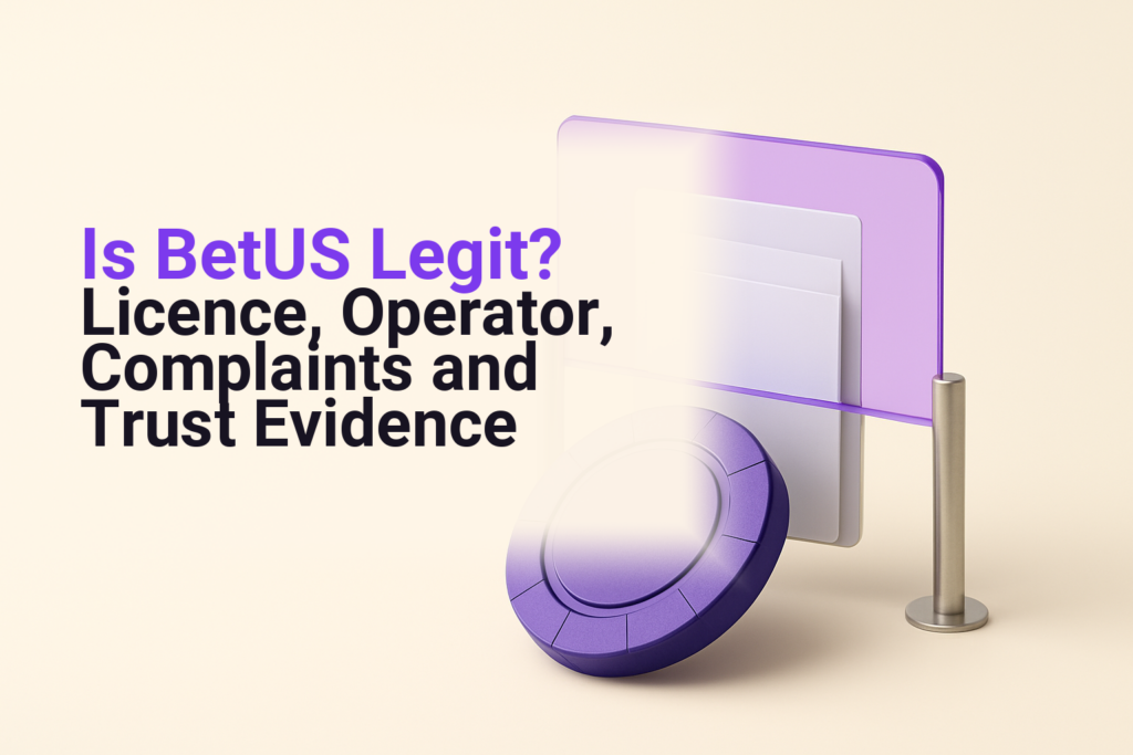 Casino chip and regulatory document examined through a magnifying lens