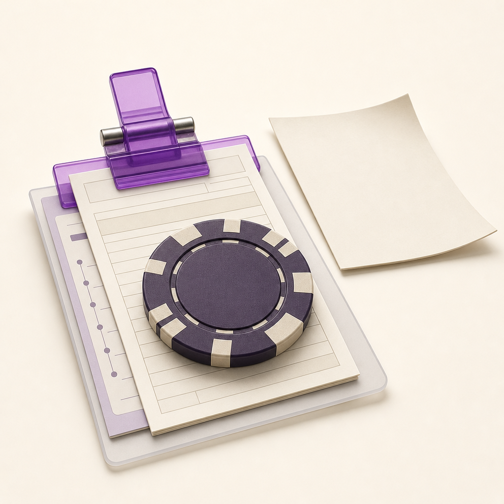 Organized complaint evidence file with payment receipt, account timeline, and casino chip